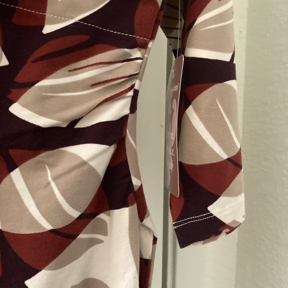 SoftSurroundings Faux Wrap Crisscross Bodice Dress - Picture 10 of 12